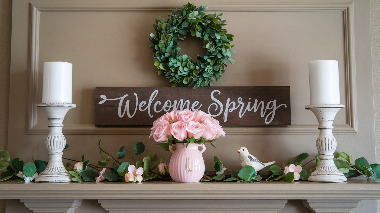 16 Gorgeous Spring Mantel Decor Ideas to Refresh Your Space